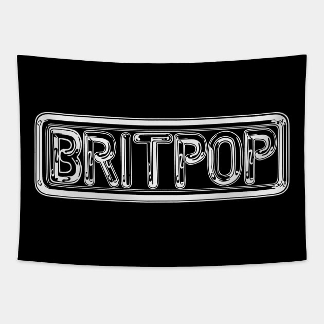 Britpop Logo Tapestry by Noseking