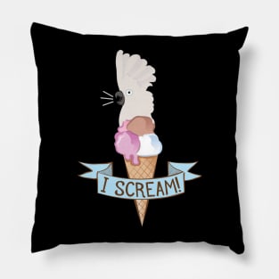 Umbrella Cockatoo Ice Cream Parrot Pillow