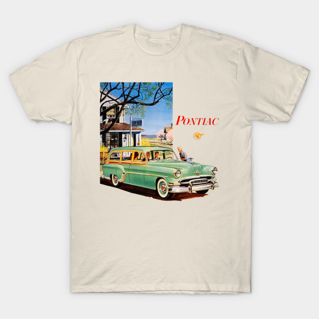 Discover Vintage 1954 Pontiac Chieftain De Luxe Station Wagon - Pontiac Chieftain - T-Shirt