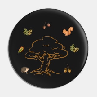 Oak tree lover - Old oak tree - Wise mystical tree Pin