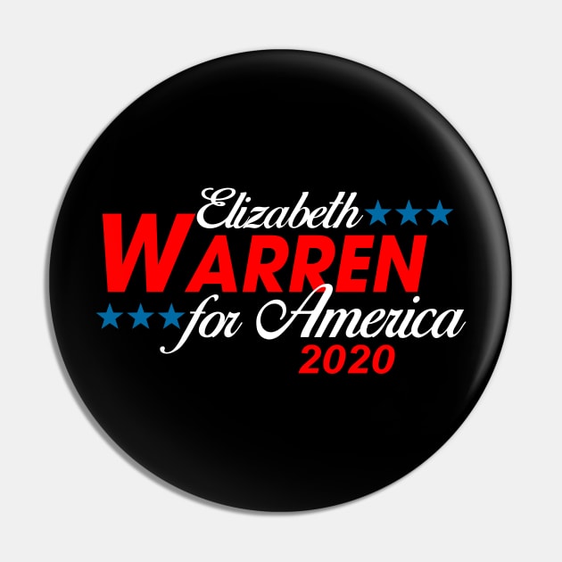 Vote Elizabeth Warren 2020 Democrat President Campaign Pin by TeeCreations