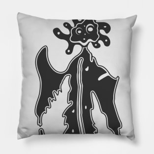 Black Mystic Ink Drop Pillow