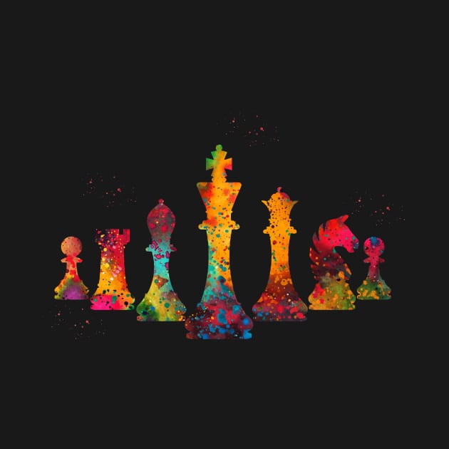 Chess pieces by erzebeth