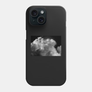 Clouds 7 In Black and White Phone Case