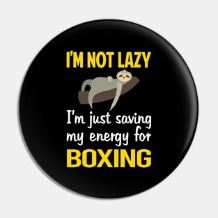 Funny Lazy Boxing Pin