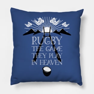 Rugby Game Played In Heaven 3 Pillow