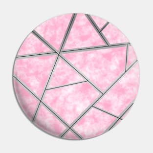 Pink/Silver Pattern Pin