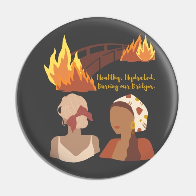 Burning Bridges Pin by Artistic Oddities