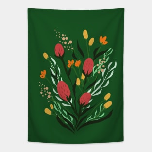 Buds in Green Tapestry