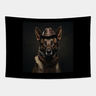 Cowboy Dog - Belgian Malinois Tapestry