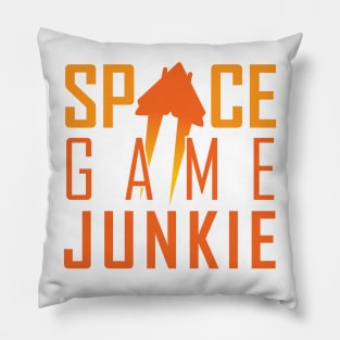 Space Game Junkie Logo Pillow