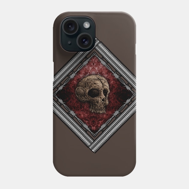 drawing skull Phone Case by HornArt