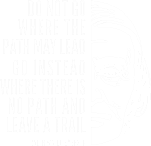 Ralph Waldo Emerson Inspirational Quote: Do Not Go Where the Path May Lead Magnet