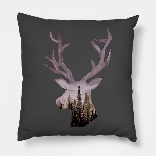 High Mountains Pillow by Whettpaint