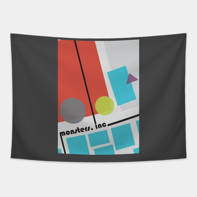 monsters inc. bauhaus Tapestry by josbherdd