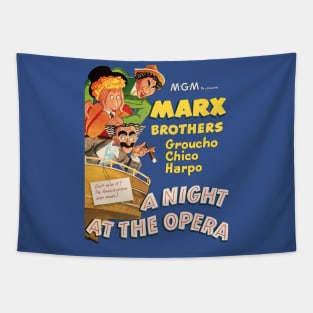 A Night at the Opera Movie Poster Tapestry