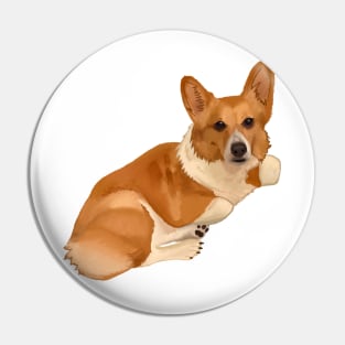 Corgi Dog Relaxing Pin