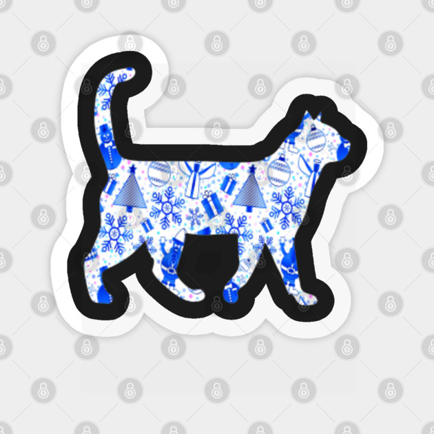 Snowflake Cat Wrapping Paper Design Christmas Christmas