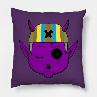 purple alien baby Pillow