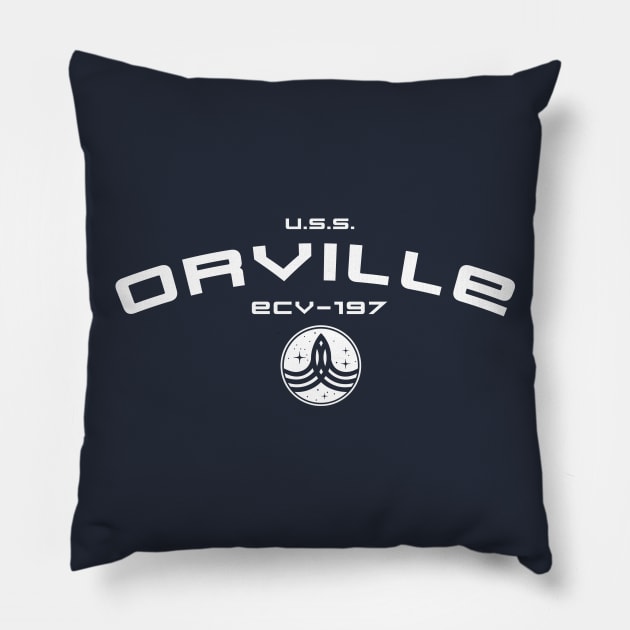 U.S.S. Orville Pillow by MindsparkCreative