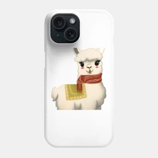 Cute Llama Drawing Phone Case