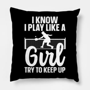 Cool Pickleball Design For Women Girls Pickleball Player Pillow