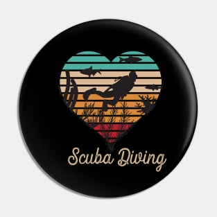 Scuba Diving Vintage Pin