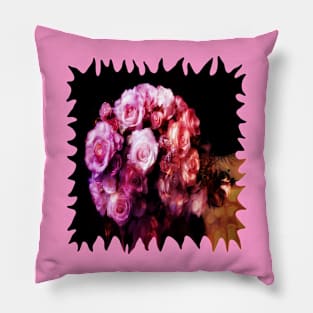 The Crystal Rose Bouquet Pillow