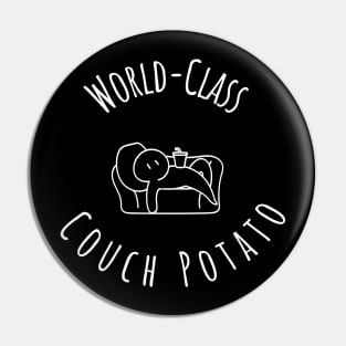 World-Class Couch Potato: Unparalleled in Laziness! Pin