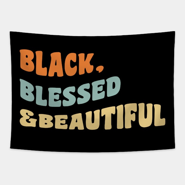 Black blessed and beautiful Tapestry by UrbanLifeApparel