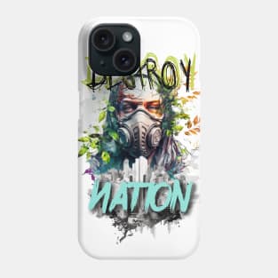 Street Art: Destroy Nation Graffiti Tagging Phone Case