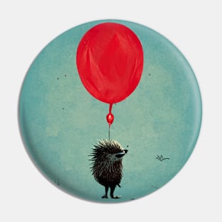 Cute little porcupine holding a red balloon - good idea? Pin