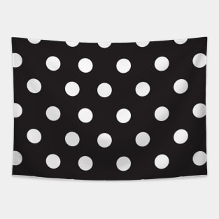 Black and White Large Polka Dot Tapestry