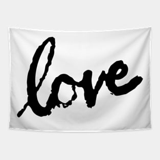 Love Spelled Out Tapestry