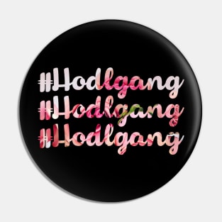 Hodlgang Floral Cryptohodler Blockchain Bitcoin Ethereum Tee Pin