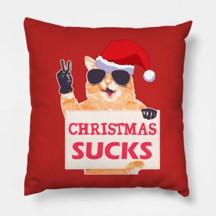 Christmas Sucks Pillow