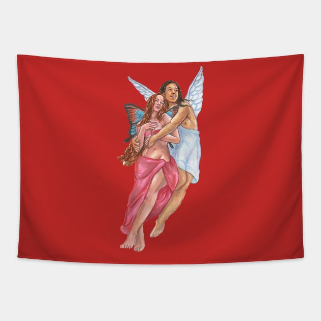 Eros & Psyche Tapestry by Aphrodite's Love Shoppe