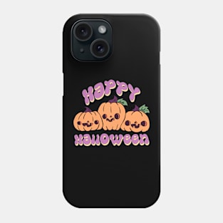 Happy halloween a Cute pumpkin friend Phone Case