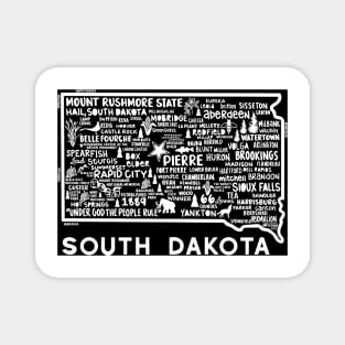 South Dakota Map Magnet