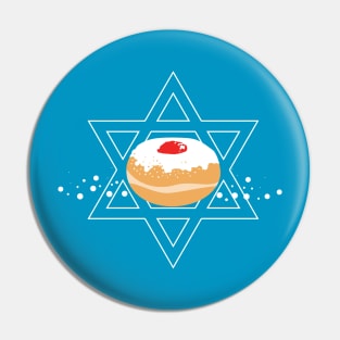 Hanukkah Jelly Donut WPH MEDIA Pin