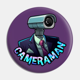 Cameraman of The alliance, skibidi toilet themed cameramen Pin