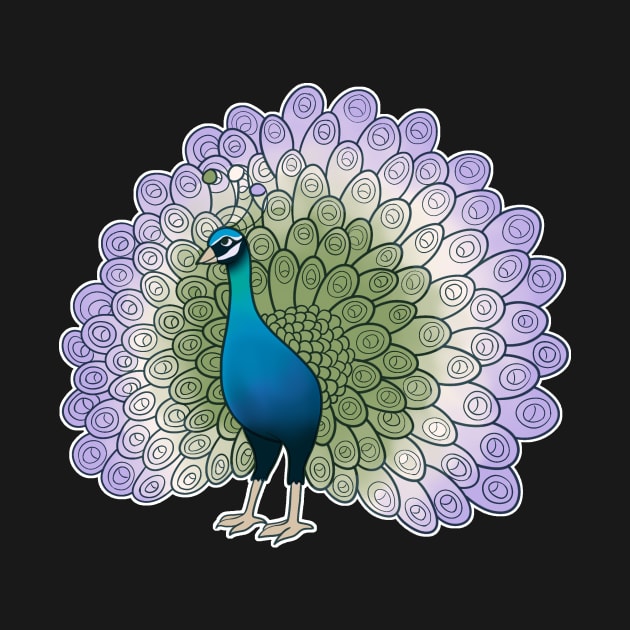 Genderqueer Pride Peacock by celestialuka