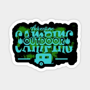 Adventure camping oudoors Magnet