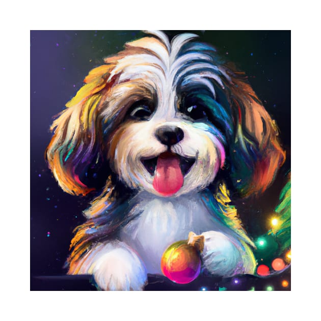 Cute Havanese Drawing by Play Zoo