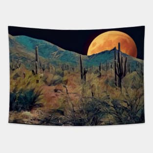 A Colorful Desert Night Tapestry