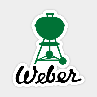 Grill Giants Weber Classic Vintage Green Kettle Magnet