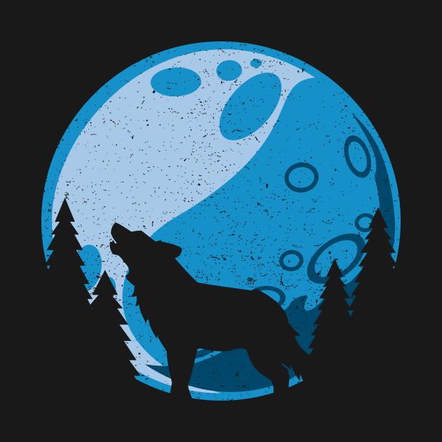 Wolf Moon Wolves by RadStar