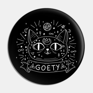 Gothic cat Pin