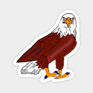 Cute Eagle Drawing Magnet