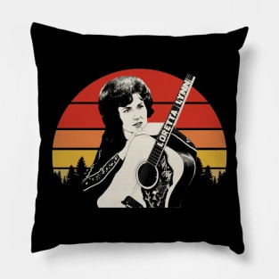 Retro Loretta Lynn Pillow